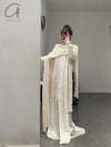 Mutedance 24 Spring/Summer Printed Flowing Long Dress MD-MD24SS29-H hoary PM141